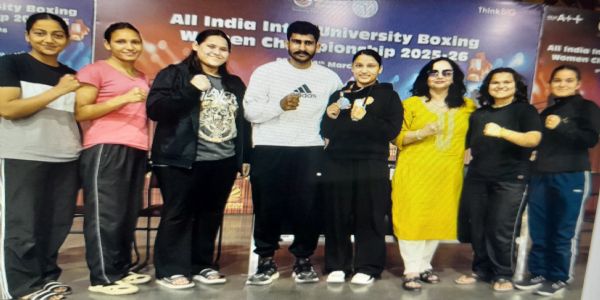 एसपीयू की शिल्पा देवी ने अंतर-विश्वविद्यालय बॉक्सिंग में जीता कांस्य, खेलो इंडिया के लिए चयनित