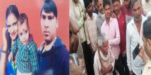 मथुरा में गड़ासे से काटकर भाई की हत्या, आरोपित पत्नी संग फरार