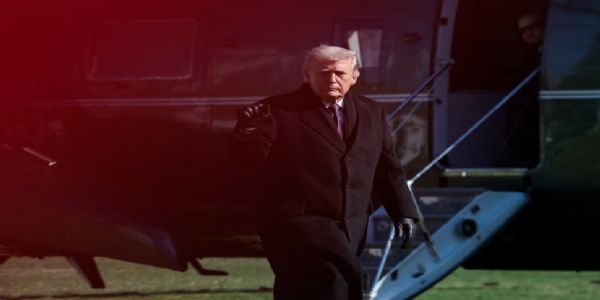 अमेरिका के राष्ट्रपति डोनाल्ड ट्रंप बुधवार को डेलावेयर से व्हाइट हाउस पहुंचे। फोटो - इंटरनेट मीडिया