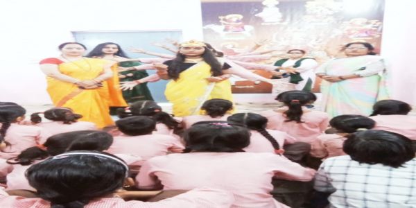 सरकारी विद्यालयों में सजी नवदुर्गा, 2.33 लाख बच्चों ने गढ़े शक्ति के प्रतीक
