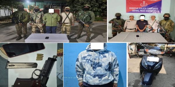 Images Related to the Security Forces Arrest Militant Cadres in Manipur, Arms and Stolen Vehicle Recovery Images Related to the Security Forces Arrest Militant Cadres in Manipur, Arms and Stolen Vehicle Recovery