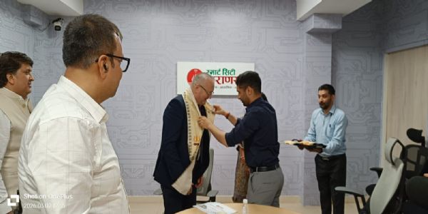 मिलिशौती सिटी, रोमानिया के मेयर ने “काशी इंटीग्रेटेड कमांड एंड कंट्रोल सेंटर” की कार्यप्रणाली देखी