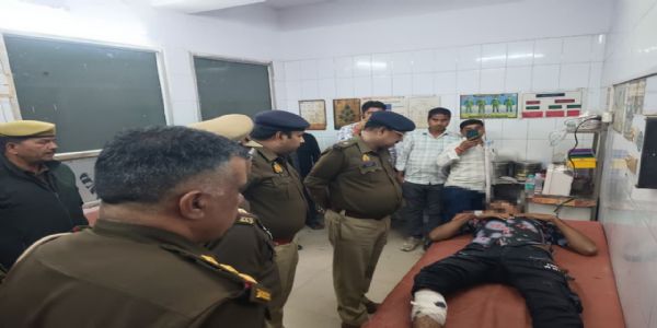 प्रतापगढ़ : पुलिस मुठभेड़ के दौरान तीन बदमाश गिरफ्तार