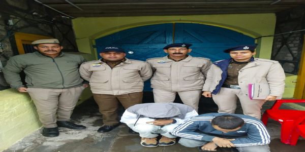 35 ग्राम चिट्टे के मामले में फरार चल रहे दो मुख्य तस्कर पालमपुर से धर दबोचे