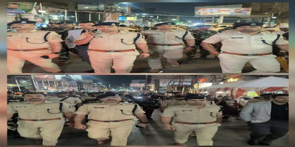 ईद और सरहुल को लेकर रांची में पुलिस का फ्लैग मार्च, सुरक्षा व्यवस्था कड़ी