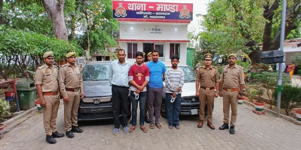 मासूम बच्चे के चार अपहरणकर्ता गिरफ्तार, दो कार व मोबाइल बरामद