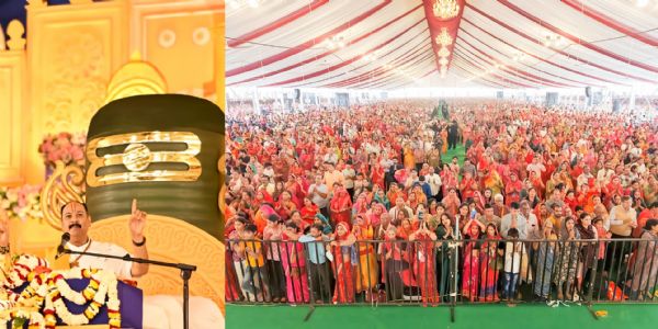 श्री शिव पुराण कथा में उमड़ा जनसैलाब, भक्ति में डूबा जयपुर