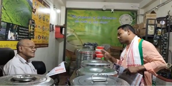 भाजपा उम्मीदवार आनंदमय बर्मन का जोरदार प्रचार