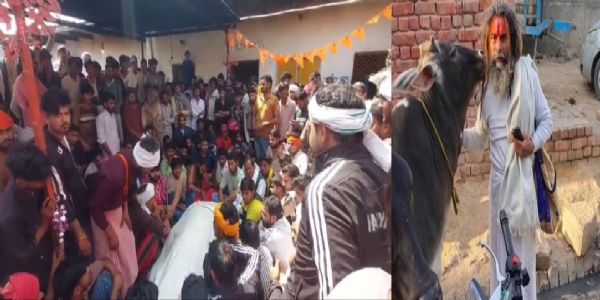 मृतक बाबा का फाइल फोटो, बवाल का दृश्य, अंतिम संस्कार पर उमड़ा जनसैलाब का दृश्य मृतक बाबा का फाइल फोटो, बवाल का दृश्य, अंतिम संस्कार पर उमड़ा जनसैलाब का दृश्य