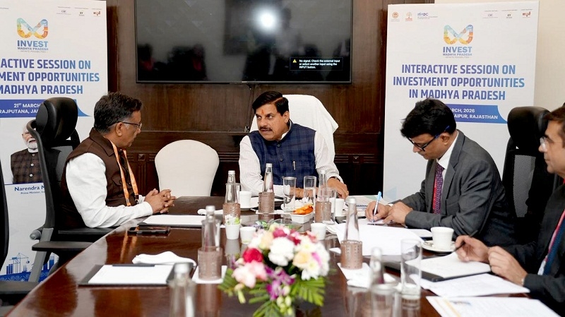 मप्र के मुख्यमंत्री ने राजस्थान के उद्योगपतियों के साथ की वन-टू-वन चर्चा
