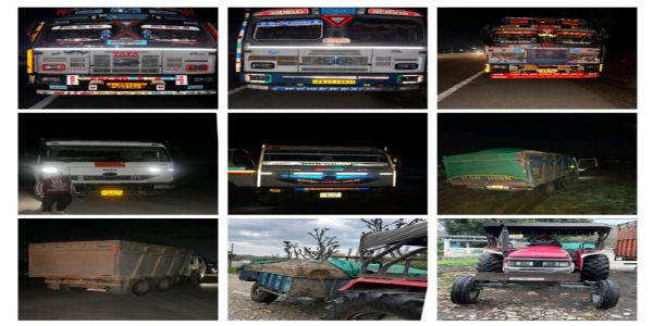 अवैध खनन में लिप्त 6 वाहन जब्त