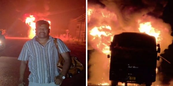 विजयनगरम में बस हादसा विजयनगरम में बस हादसा