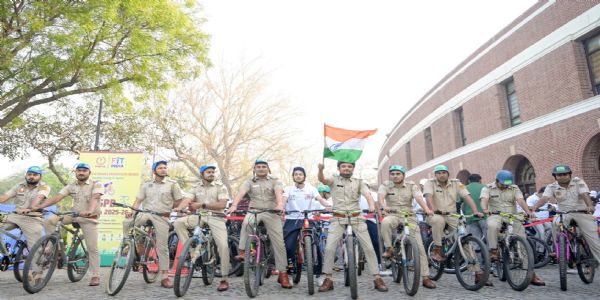 ‘फिट इंडिया संडेज ऑन साइकिल’ के 66वें संस्करण में दिल्ली में दिखा जोश