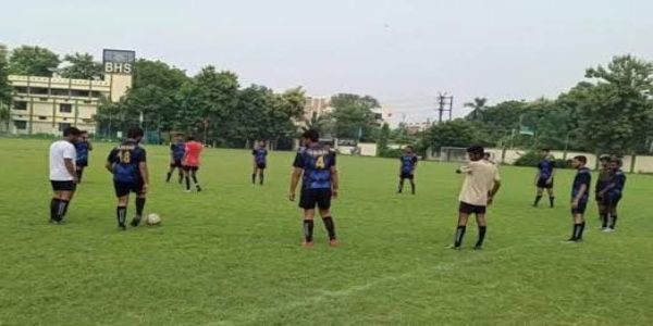 फुटबॉल में बरेली मंडल की टीम ने मुरादाबाद मंडल की टीम को हराया