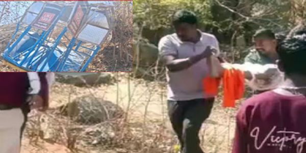 (अपडेट) छत्तीसगढ़ के खल्लारी मंदिर में रोप-वे दुर्घटना , एक महिला की मौत , 17 घायल