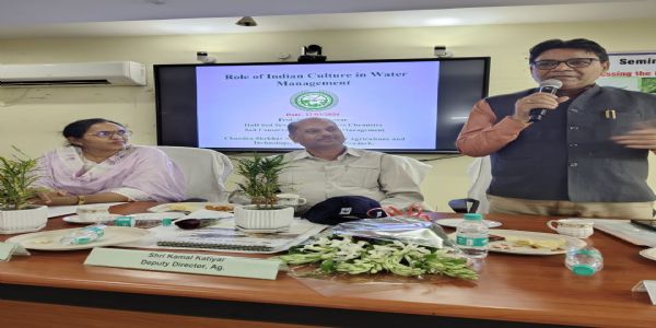 महिलाओं की भागीदारी से ही संभव है सतत जल प्रबंधन : डॉ. कौशल कुमार