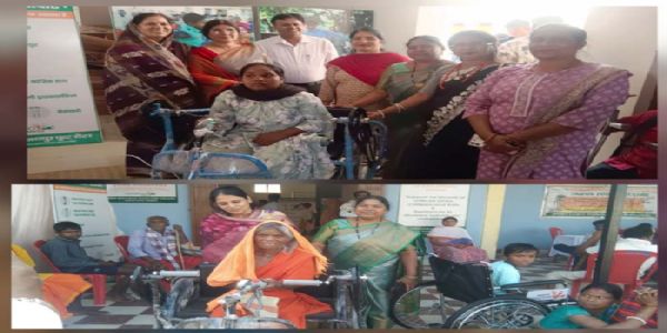 दिव्यांगों के लिए आयाेजित शिविर में 120 हितग्राहियों को मिला आधुनिक उपकरण