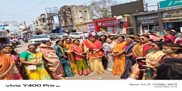 भाजपा महिला मोर्चा प्रदेशाध्यक्ष विभा का धमतरी में स्वागत