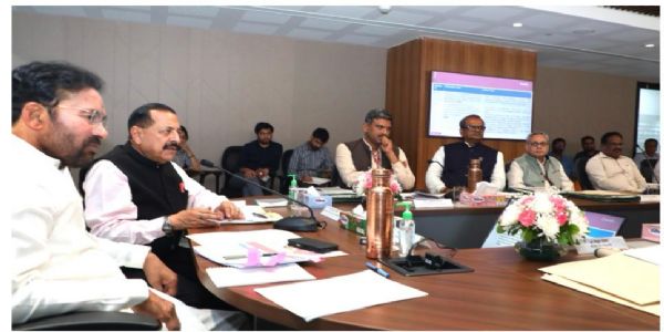 गुरुवार को जीपीओए कॉम्प्लेक्स में आयोजित राष्ट्रीय खनिज अन्वेषण एवं विकास ट्रस्ट (एनएमईटी) की शासी निकाय की बैठक को संबोधित करते हुए, डॉ. जितेंद्र सिंह