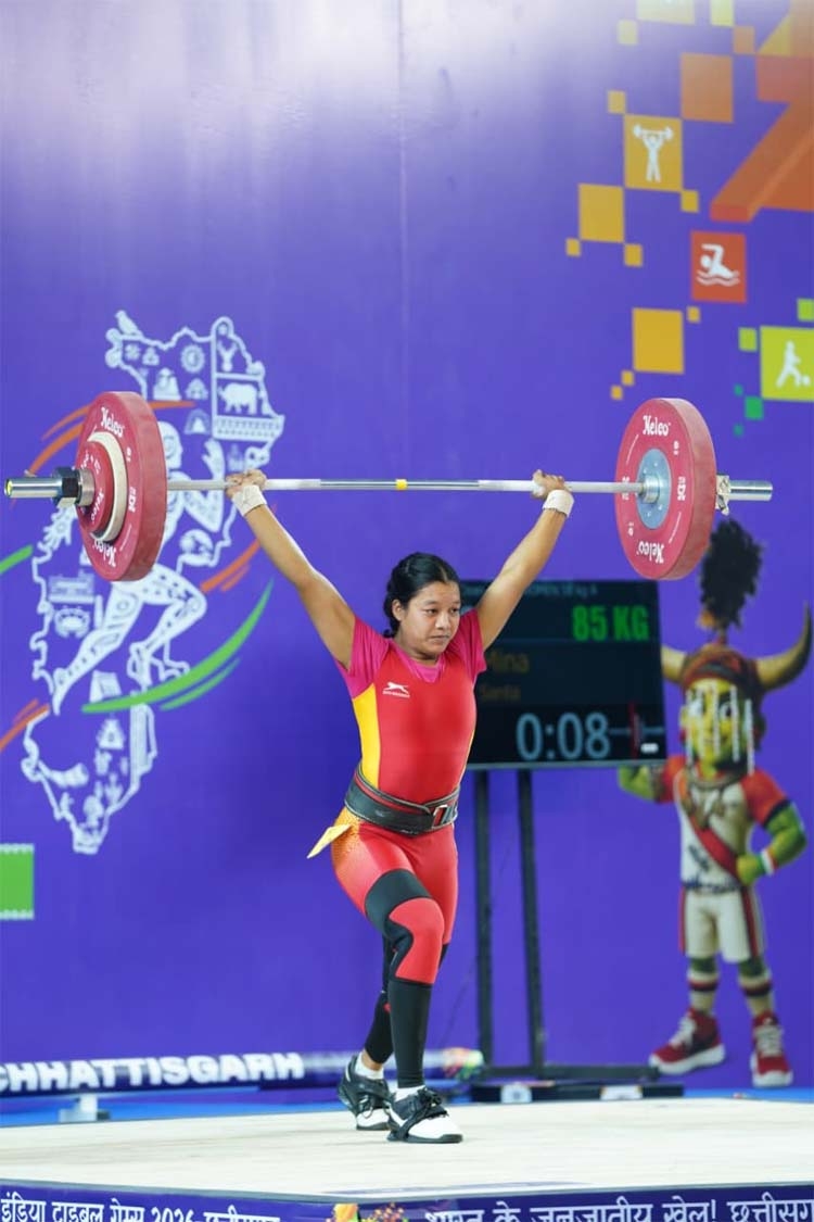 खेलो इंडिया ट्राइबल गेम्स 2026 : 58 किग्रा महिला वेटलिफ्टिंग