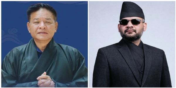 नेपाल के प्रधानमंत्री बालेन्द्र शाह और तिब्बत के निर्वासित सरकार प्रमुख