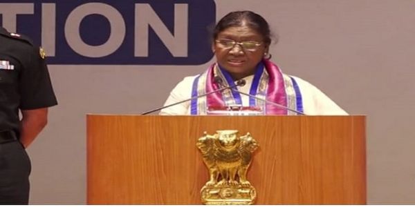 बिहार के राजगीर में नालंदा विश्वविद्यालय के दीक्षांत समारोह को सम्बोधित करते हुए राष्ट्रपति
