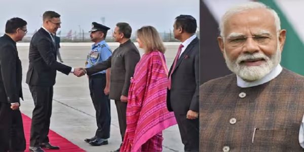 प्रधानमंत्री ने फिनलैंड के राष्ट्रपति अलेक्जेंडर स्टब का एयरपोर्ट पर स्वागत करते विदेश राज्य मंत्री के. वी. सिंह प्रधानमंत्री ने फिनलैंड के राष्ट्रपति अलेक्जेंडर स्टब का एयरपोर्ट पर स्वागत करते विदेश राज्य मंत्री के. वी. सिंह