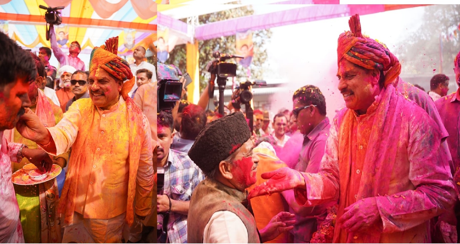 मुख्यमंत्री डॉ. मोहन यादव ने मुख्यमंत्री निवास में नागरिकों के साथ होली का पर्व हर्षोल्लास से मनाया। मुख्यमंत्री डॉ. मोहन यादव ने मुख्यमंत्री निवास में नागरिकों के साथ होली का पर्व हर्षोल्लास से मनाया।