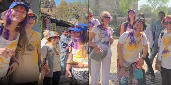 विेदेशी पर्यटकों का ओरछा से फोटो विेदेशी पर्यटकों का ओरछा से फोटो