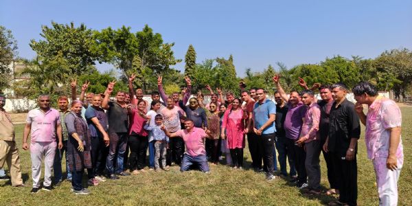 पलवल: पुलिस लाइन में होली मिलन समारोह: डीसी व एसपी ने पुलिस कर्मियों संग बांटे रंगों के रंग