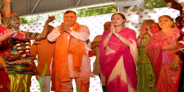 मुख्यमंत्री भजनलाल शर्मा ने आमजन के साथ मनायी होली
