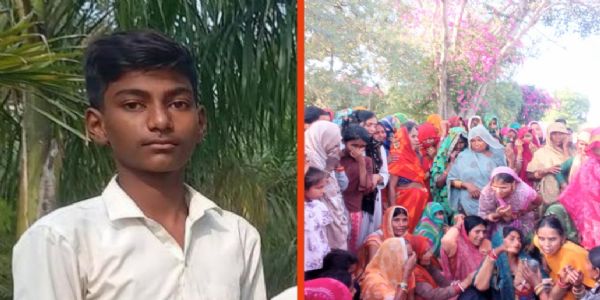 मार्ग दुर्घटना में मोटरसाइकिल सवार किशोर की मौत