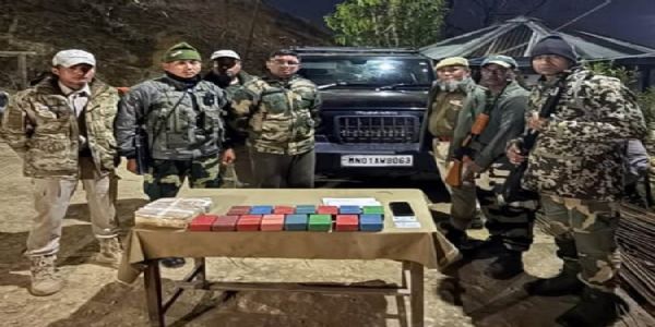 तेंगनौपाल नाका चेक पोस्ट पर भारी मात्रा में मादक पदार्थ जब्त