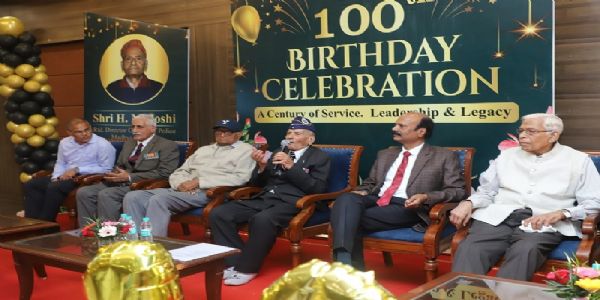 सेवानिवृत्त डीजीपी एचएम जोशी के 100वें जन्मदिवस पर आयोजित हुआ सम्मान समारोह