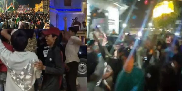 टी-20 विश्वकप के सेमीफाइनल में भारत की जीत पर मप्र में जश्न, जमकर हुई आतिशबाजी