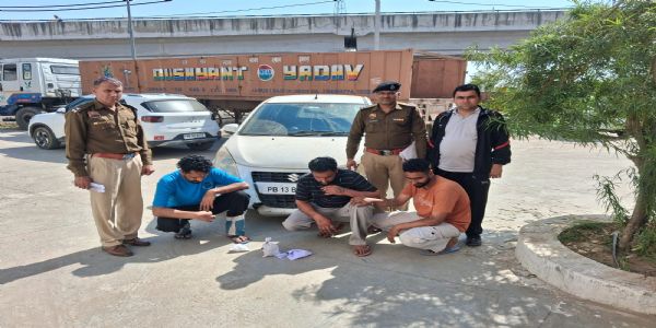 जींद : 36.82 ग्राम हेरोइन (चिट्टा) सहित तीन गिरफ्तार
