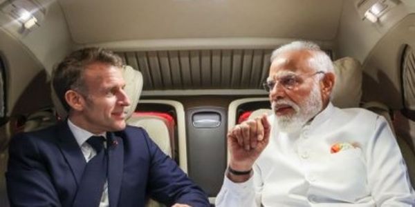 पश्चिम एशिया के हालात पर मोदी-मेक्रों में बातचीत