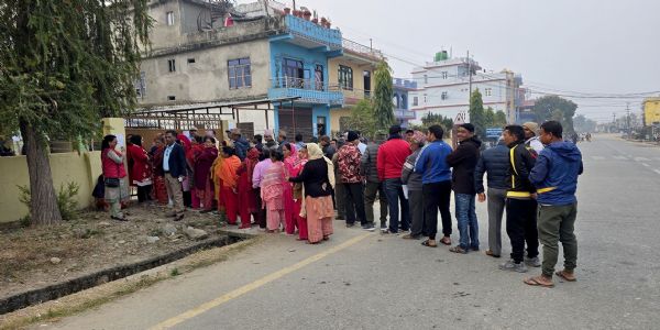 दोलखा का मतदान केंद्र