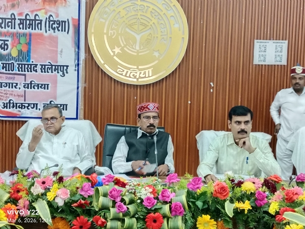 दिशा की बैठक करते अधिकारी