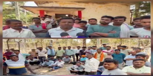 बांदे में बिजली की आंख मिचौली से ग्रामीण-किसान परेशान, किया प्रदर्शन