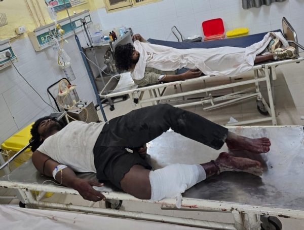 घायलों का जिला नागरिक अस्पताल में भर्ती