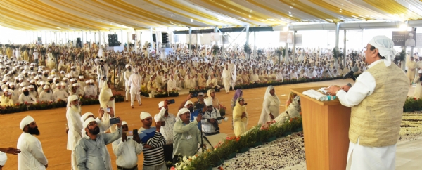 गांव मस्तानगढ़ में आयोजित होला महल्ला कार्यक्रम को संबोधित करते केंद्रीय मंत्री जेपी नड्डा।