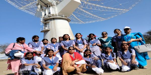 टीएमसी के विद्यार्थियों ने विश्व के विशाल टेलीस्कोप को प्रत्यक्ष देखा