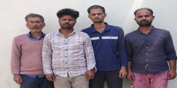 धारदार हथियार से पुलिस पर जानलेवा हमला करने 4 आरोपित गिरफ्तार