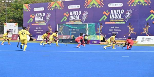 खेलो इंडिया ट्राइबल गेम्स पुरुषों की हॉकी प्रतियाेगिता