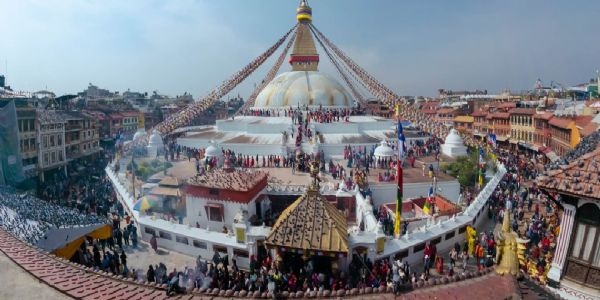 काठमांडू के बौद्ध में तामांग समुदाय का टीमल जात्रा