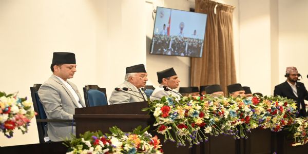 नेपाल के राष्ट्रपति का संसद के दोनों सदनों को संयुक्त संबोधन- जनता के हित में कानून बनाने का आग्रह