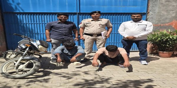 पानीपत: चोरी की बाइक बेचने जा रहे दो आरोपी गिरफ्तार