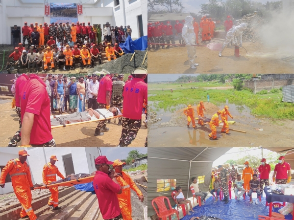 किशनगंज में SSB-SDRF की संयुक्त मॉक ड्रिल, आपदा से निपटने का किया प्रदर्शन