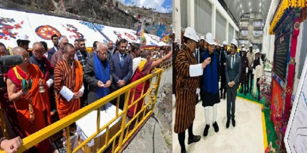 भूटान में जलविद्युत परियोजना स्थलों का दौरा करते मनोहर लाल भूटान में जलविद्युत परियोजना स्थलों का दौरा करते मनोहर लाल